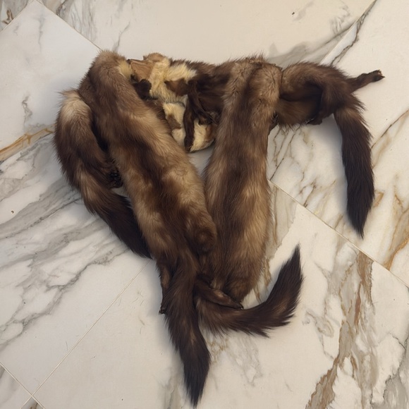 Genuine mink fur scarf - Picture 5 of 6
